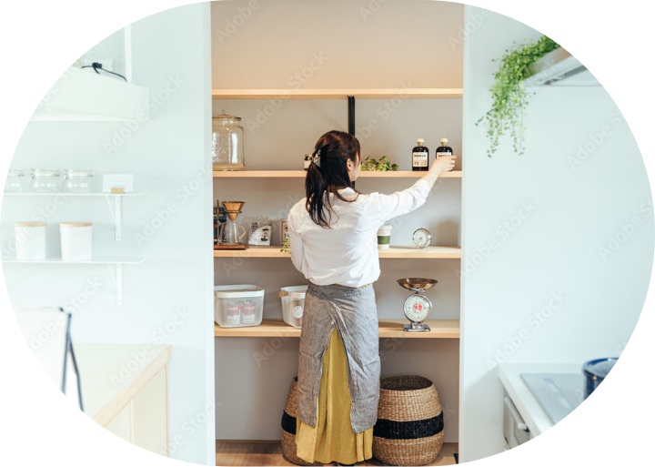 商品の組み合わせでブランドの世界観をアピール